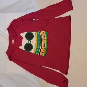 Cat&Jack t-shirt, size 7/8, hot pink, picture of cat